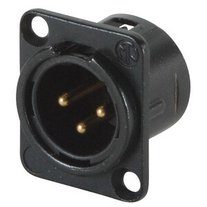 Main product image for Neutrik NC3MD-L-B-1 XLR "D" Series Panel Mount Ma 092-035
